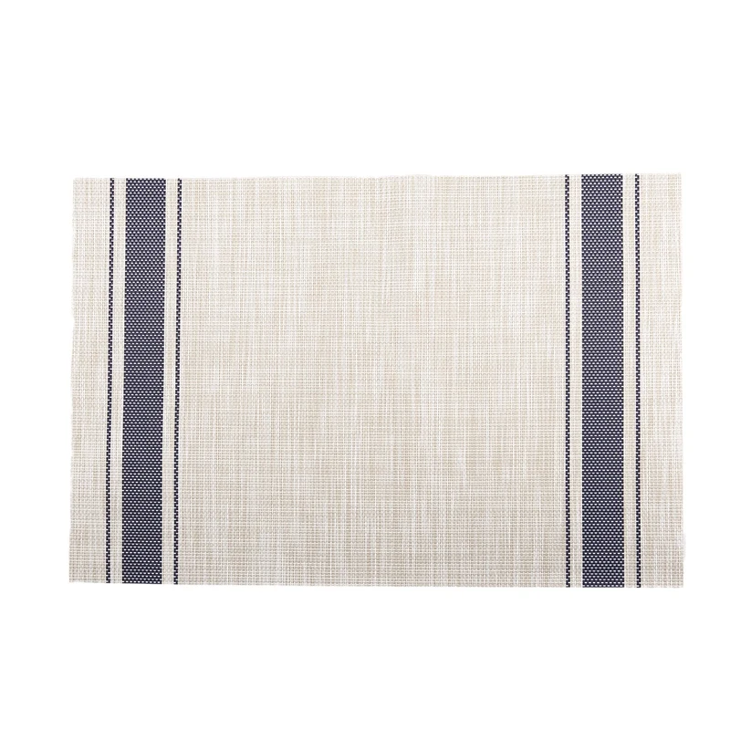 opening promotion-Simple Skid stripe Pattern Placemats Insulation Dining Room Table Mats | Дом и сад
