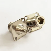 1pc n female jack to sma female jack rf coax adapter modem convertor connector 4 hole panel mount nickelplated new wholesale