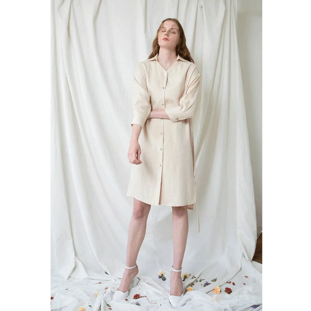 Darcydebie пояса платья женский с длинным рукавом мода длинные рубашки на пуговицах