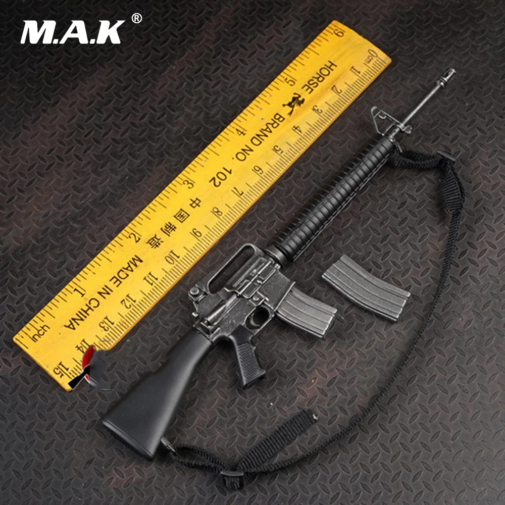 1/6 весы черный армии США M16 модель винтовки пистолет игрушки 12 ''солдат фигурку