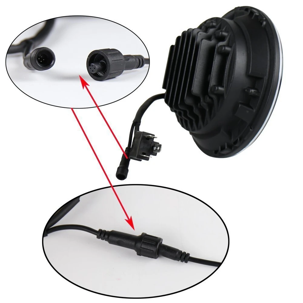 

TNOOG 7 inch LED Headlights RGB Halo Ring 7" Round Multicolor DRL Bluetooth Remote Control for Jeep Wrangler JK LJ CJ 1997~2016