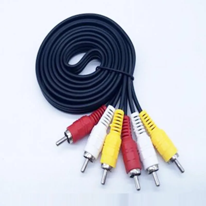 

Новый 3 RCA папа на 3 RCA мужской аудио кабель DVD AV кабель 1,5 м