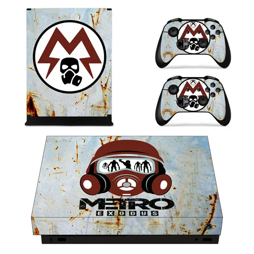 YSX1X2120 Игра Metro Exodus наклейка для microsoft Xbox One X консоль и контроллер для Xbox One X Кожа Наклейка виниловая - Цвет: YSX1X2120