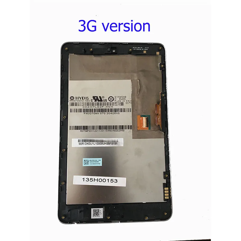 ЖК-дисплей+ сенсорный дигитайзер экран с рамкой для Google nexus 7 2012 ME370 ME370T ME370TG nexus 7c 3g или wifi версия