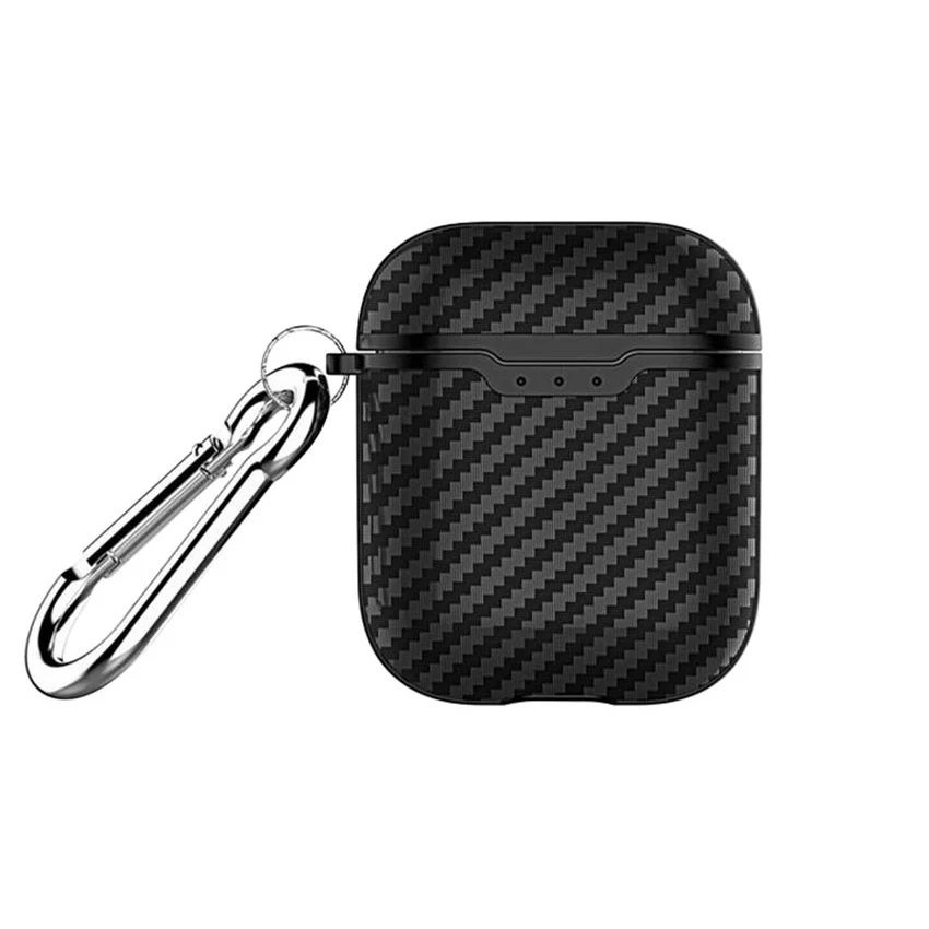 Чехол Air pod для Apple Airpods 1 2 ремешок из углеродного волокна с кнопками чехол