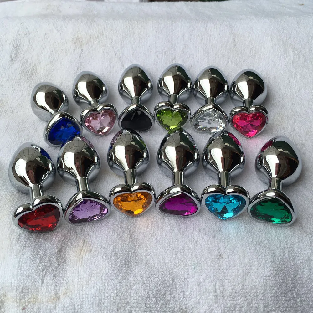 Анальная пробка из металлического алюминиевого сплава секс игрушки Кристалл