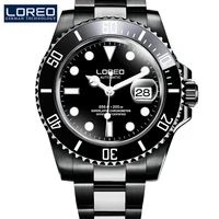 loreo brand men mechanical watch automatic date fashione luxury 200m diving clock male reloj hombre relogio masculino 2019 hot