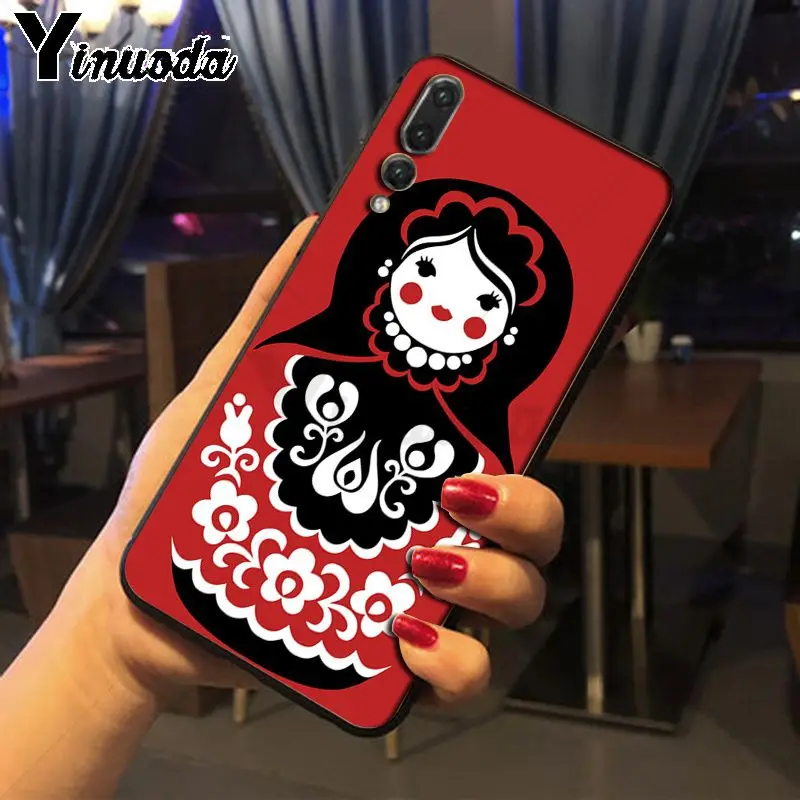 Yinuoda милые русские куклы узор Матрешка аксессуары для телефона чехол huawei p20 pro p20lite