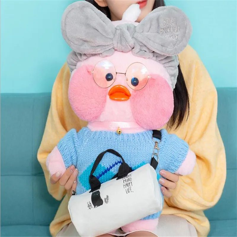 50 см Kawaii LaLafanfan кафе утка плюшевая игрушка милые животные мягкие куклы детские