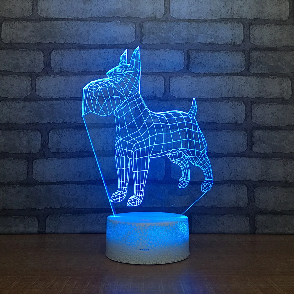 Настольные 3d лампы с изображением щенка фантастические электронные товары