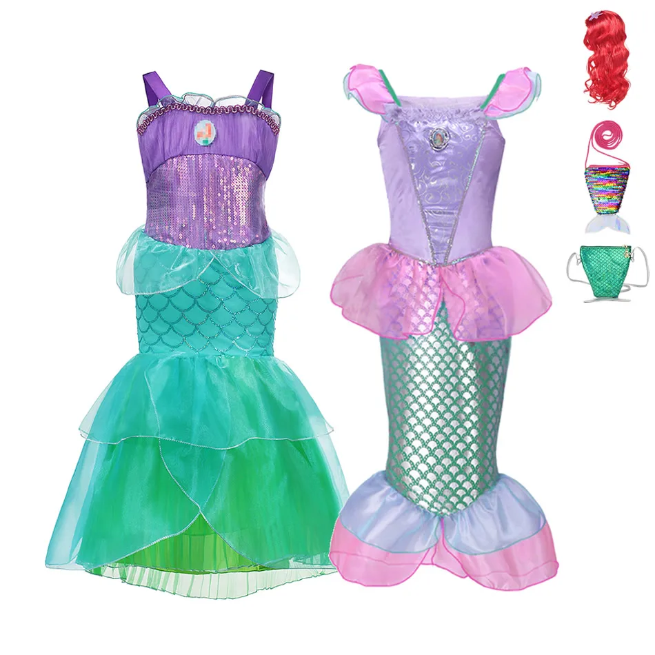 Летние платья Русалочки для девочек платье костюмированной вечеринки | Детская