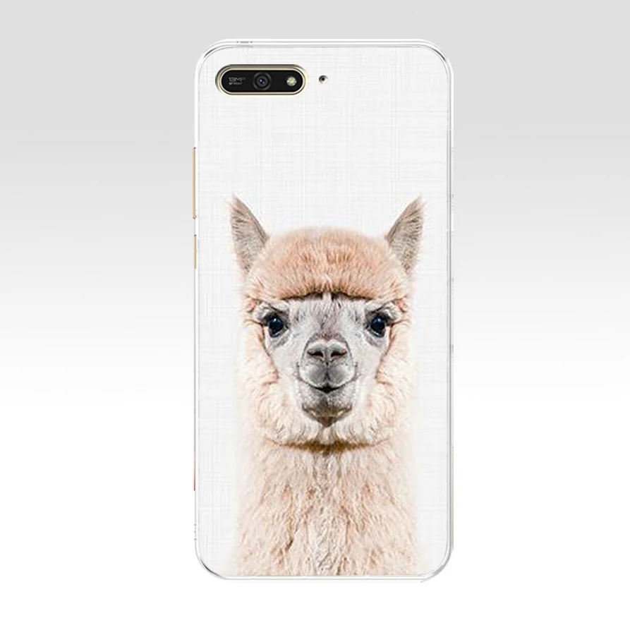 126AQ Alpacas Animal Soft Silicone Tpu Cover Case for huawei Honor 7a pro 7x play 5.45 5.7 inch case | Мобильные телефоны и