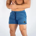 Мужские спортивные шорты для фитнеса Muscleguys, сетчатые быстросохнущие дышащие шорты для спортзала, мужские шорты для фитнеса, шорты для бега, пляжные спортивные шорты