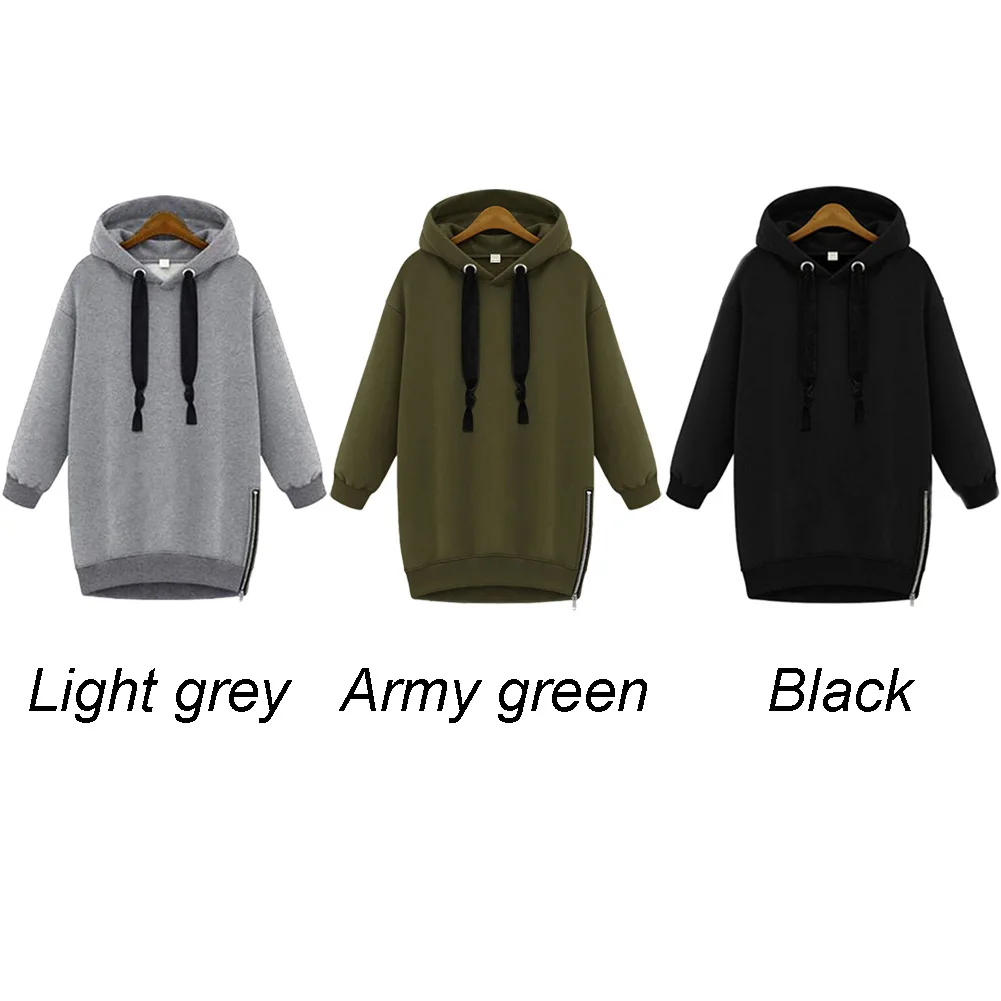 Women Outwear Long Sleeve Fabala Hoodies Loose Sports Hooded Pullover Sweatshirt Casual |
