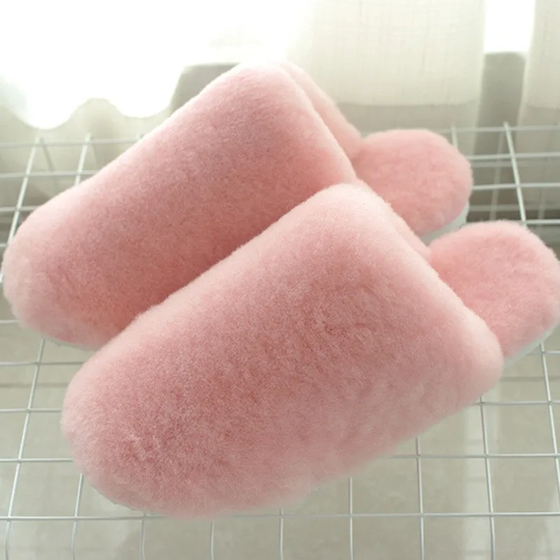 Женская обувь Вьетнамки Тапочки из искусственного меха Модная на плоской