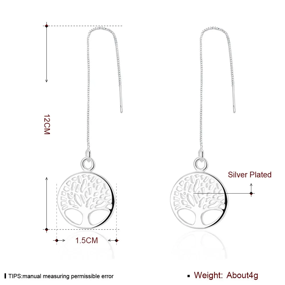 Женские Висячие Серьги Подвески tree of life arbol de la vida plant pendenti anneau