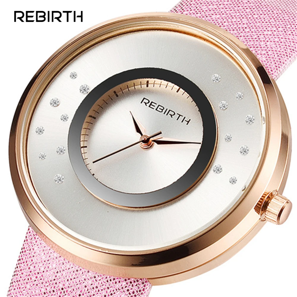 Часы REBIRTH женские кварцевые со стальным браслетом стильные повседневные деловые