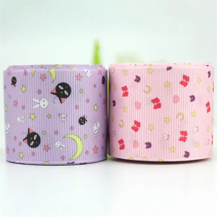 grosgrain ribbon 3 38 мм розовый напечатанный grosgrain узорный набор лент для лент 10 ярдов DIY бант ручной работы ткань шитье Ремесла рождественские ленты для дома - Цвет: grosgrain ribbon 3