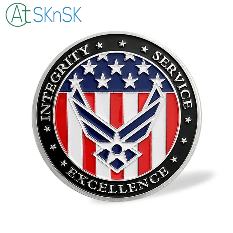 1/3/5/10 шт./лот USAF США ВВС клятва Enlistment Challenge МОНЕТА мотивационные военные памятные