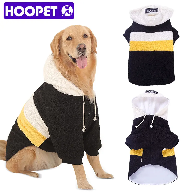 HOOPET Pet Big Dogs Autumn and Winter Wear Warm Clothes Walking Dress Two Feet|autumn winter|dresses dressdress dress |