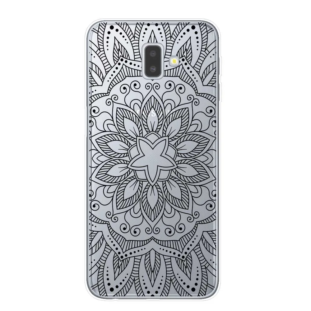 Сексуальный цветочный чехол для телефона, чехол для samsung J3, J5, J7,, J4, J6 Plus,, Note 8, 9, 10 Pro, чехол, кружевной цветок, мандала, чехол s Capa