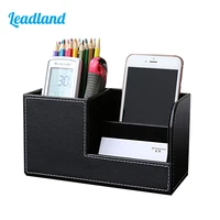 multi function office supplies desk organizer stationery holder marble pen pencil holder pot small storage boxes case container