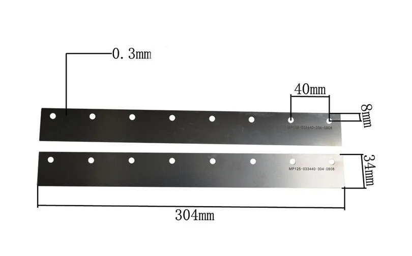 

Принтер KNOKOO MPM125 SMT, стандартное лезвие 304 мм