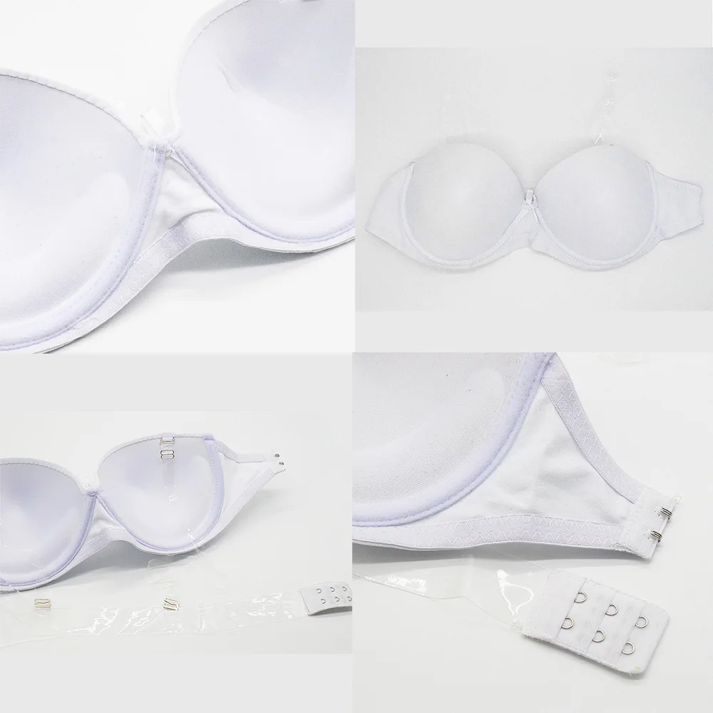 Strapless Invisible Bra For Women Sexy Lingerie Clear Back Brassiere Support Push up Bras Multipack Underwear Underwire Bralette