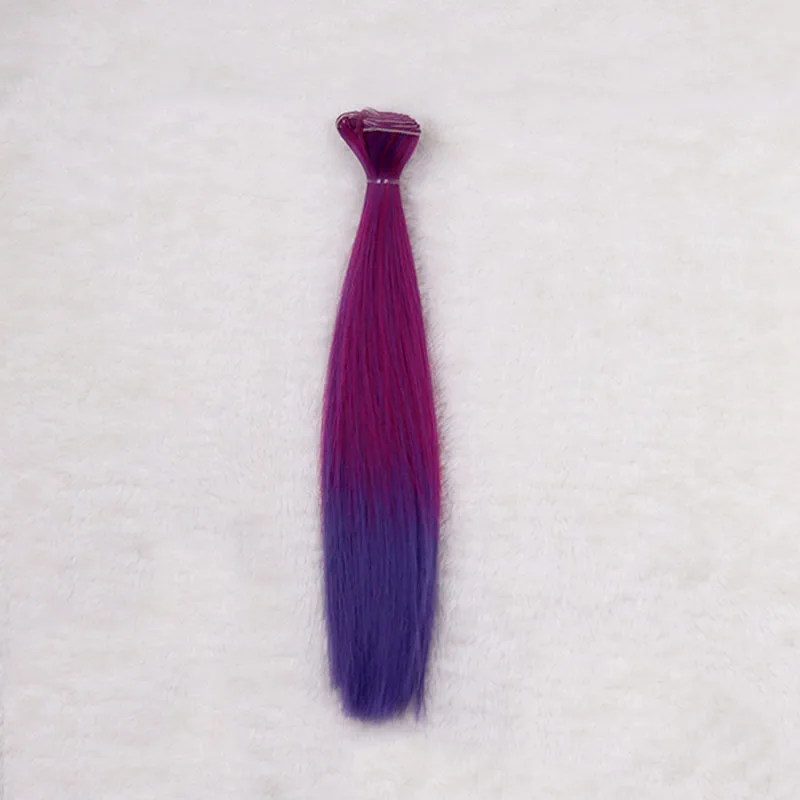 25cm straight hairpieces gradient color hairs doll wig for 1/3 1/4 1/6 BJD DD Chole Wigs handmade Fapai wigs | Игрушки и хобби