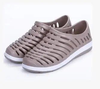 Мужские сандалии без застежки ST195 темно-синие на плоской подошве пляжная обувь