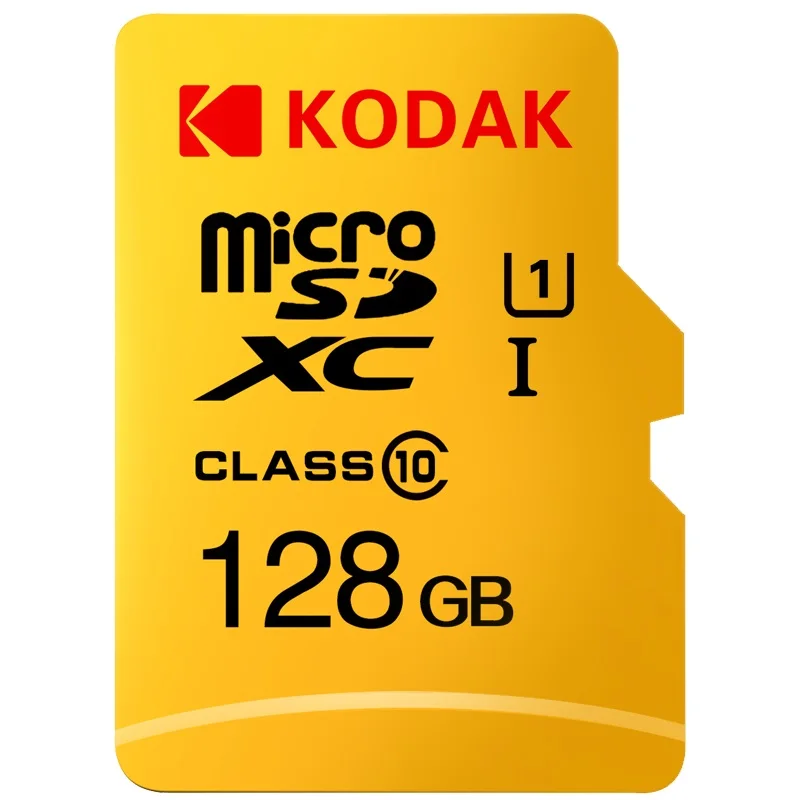 128GB U1 Kodak высокая скорость 16 Гб micro sd карта 32 Гб cartao de memoria класс 10 U1 64 ГБ TF флэш-карта памяти 128 ГБ mecard tarjeta micro sd - Емкость: 128GB U1