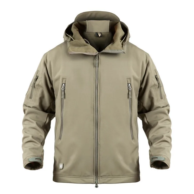 Army Yellow Зимние TAD тепловые армейские камуфляжные водонепроницаемые походные куртки Тактические Военные флисовые теплые ветрозащитные куртки 5XL пальто - Цвет: Army Yellow