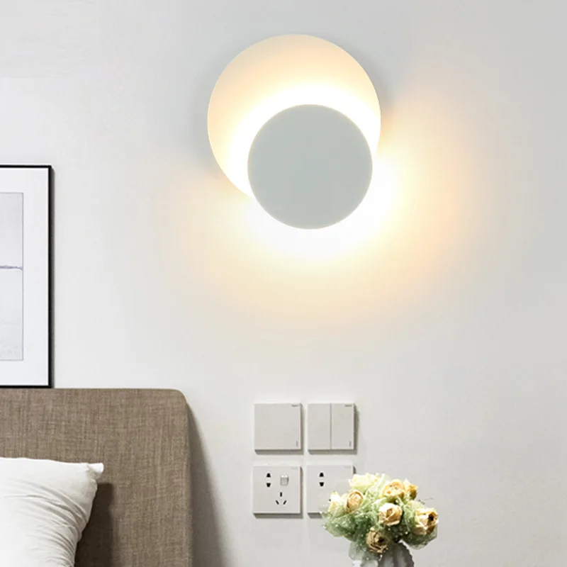 

LukLoy LED Acrylic Creative Wall Lamp Modern Minimalist Sconce Living Room Bedroom Bedside Simple Staircase Hallway Wall Lamps