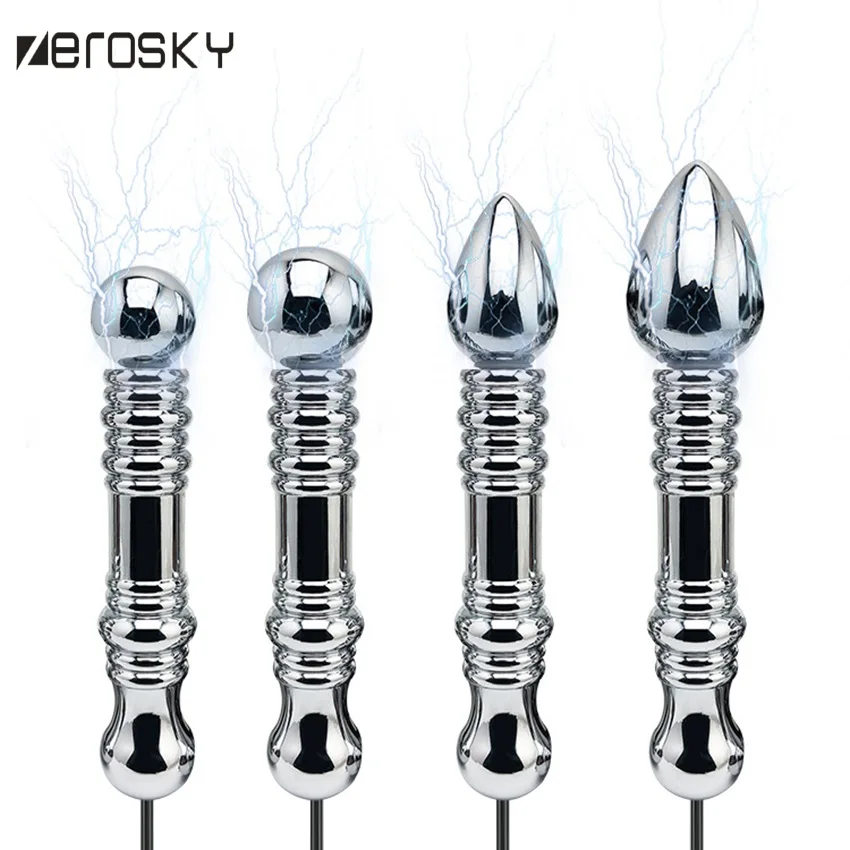 Анальные игрушки Zerosky анальная пробка из Нержавеющей Стали Металлические