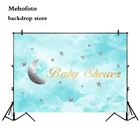 Фон для фотосъемки новорожденных с изображением голубого облака маленькой звезды Тема дня рождения Вечеринка розовый реквизит 910