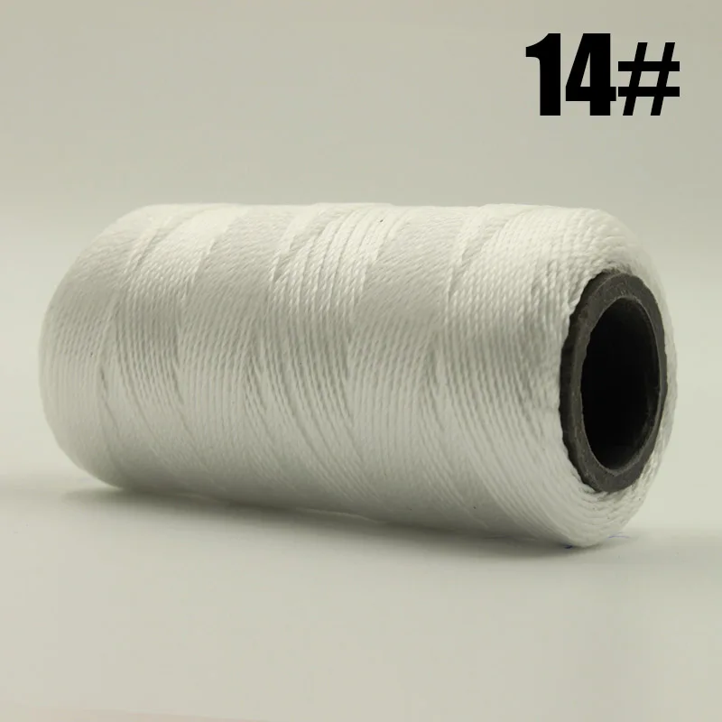NO.14 1 рулон, цветная полиэфирная нить для шитья, кожаная вощеная нить для вышивки крестиком, шнур, кожаная нить, нить для шитья своими руками - Цвет: NO.14