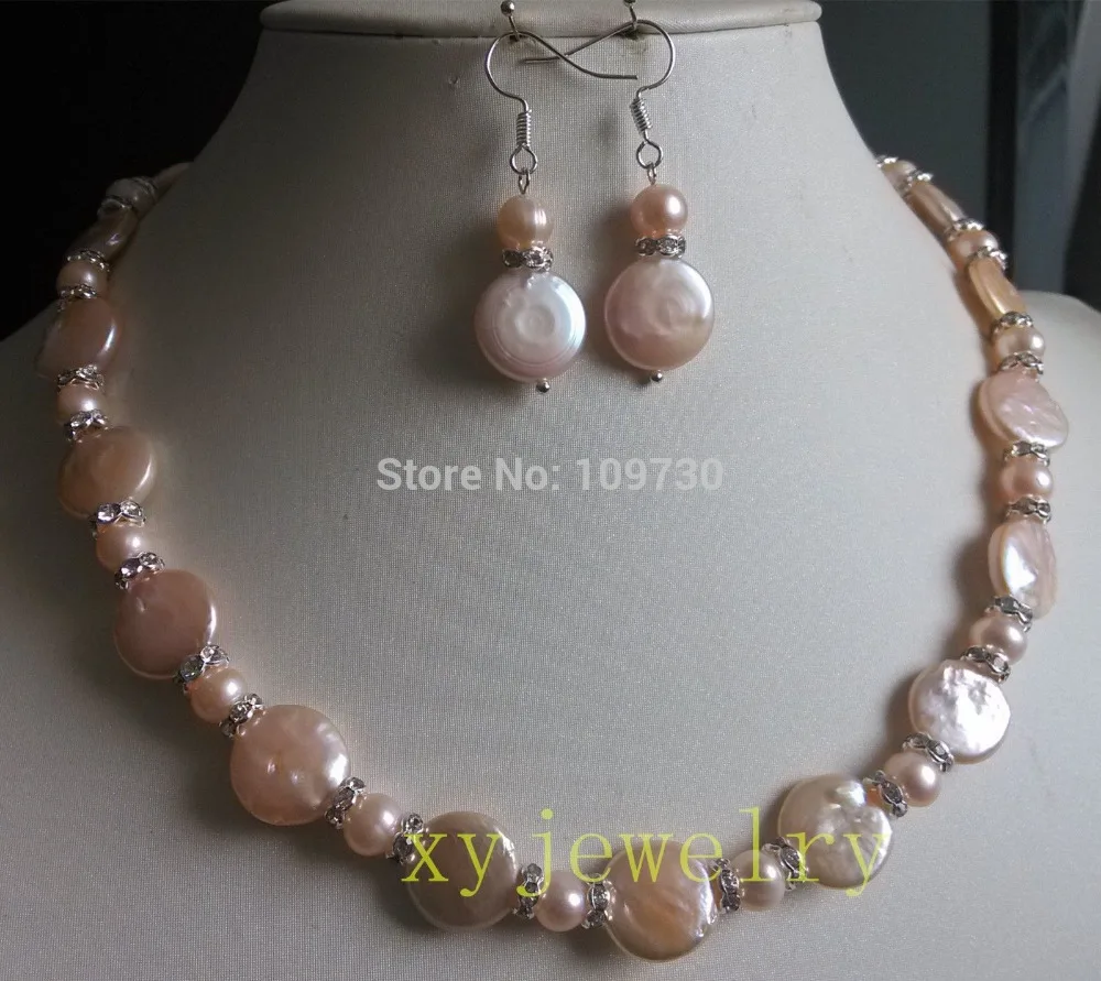 Ювелирные изделия 00812 красивый культивированный розовый ожерелье из жемчужных