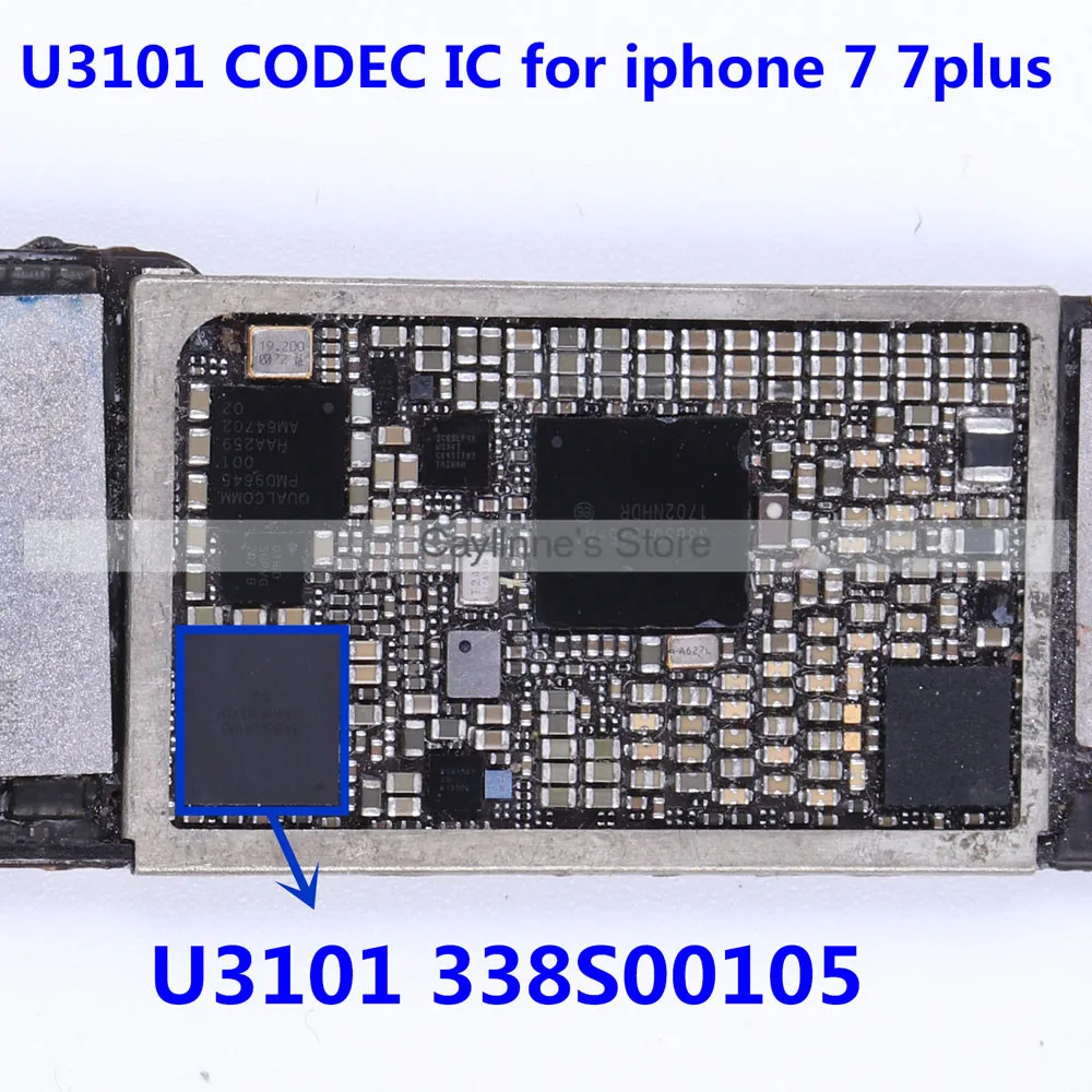 10 шт./лот U3101 для iphone 7 7plus большая основная аудиосистема чип ic 338S00105|Платы