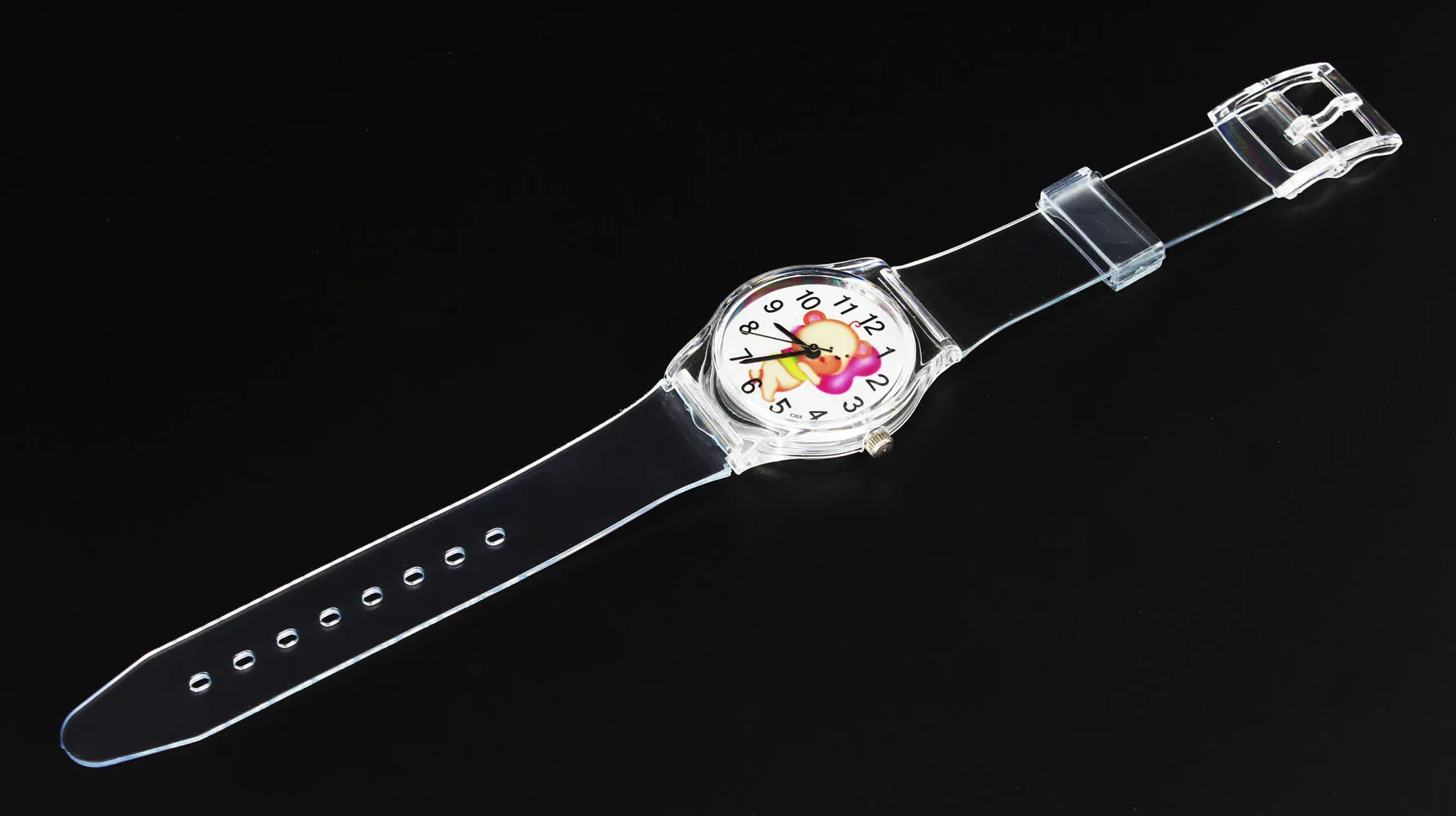 Часы Детские кварцевые с медведем резиновым браслетом|watch children|watch watchwatch wrist watch |