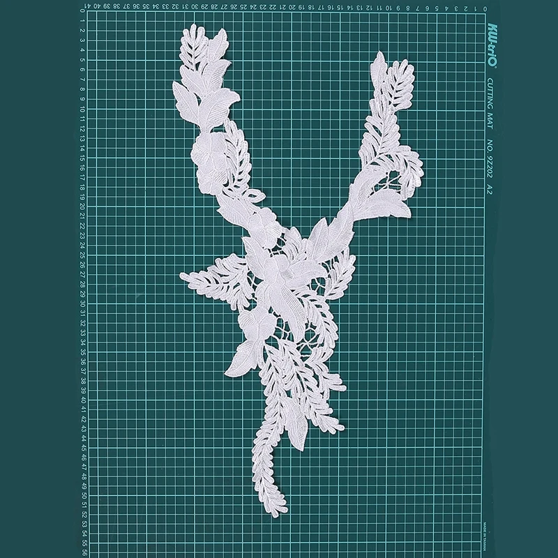 Smiry 1 шт. полосатый лист длинная Красивая вышивка африканская кружевная ткань DIY