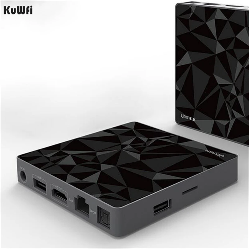 KuWFi ТВ коробка Android 7 1 телеприставка DDR4 3g 32G Google Amlogic S912 Восьмиядерный процессор 2 4G 5
