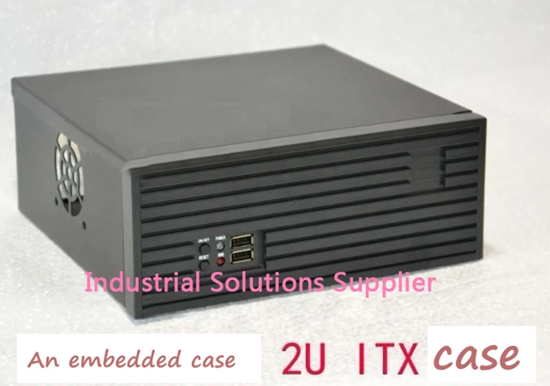 Новый 2U чехол для компьютера ультра-короткий серверный Встроенный мини ITX