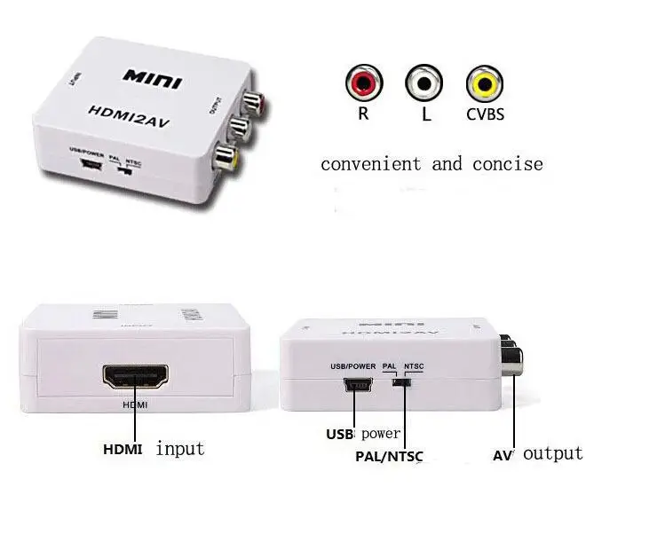 HDMI Female to 3 RCA Plug Video Audio AV кабель адаптер конвертер Разъем для ТВ палки