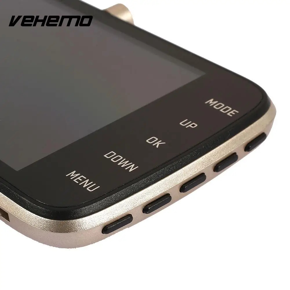 Vehemo LTPS 1080 P видеорегистратор GSensor Автомобильный прочный для вождения рекордер