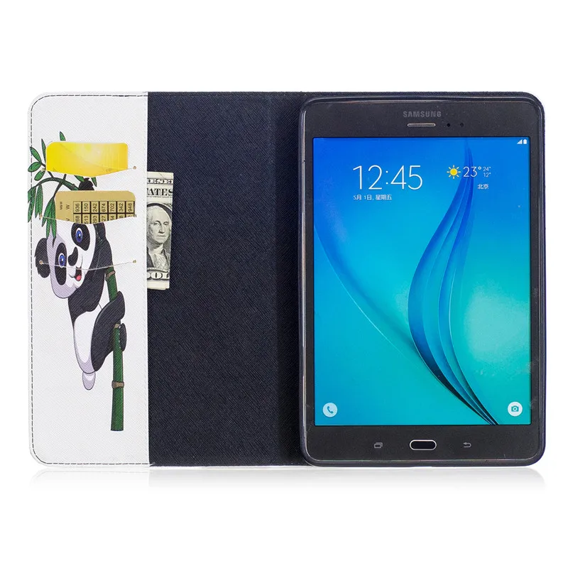 

Wekays For Galaxy Tab A 8.0 T350 Cartoon Leather Funda Case For Coque Samsung Galaxy Tab A 8.0 T355 T350 T351 Tablet Cover Cases
