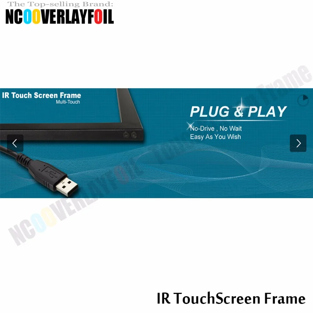 Бесплатная доставка 50-дюймовая ИК панель с мультисенсорным экраном 16 сенсорными