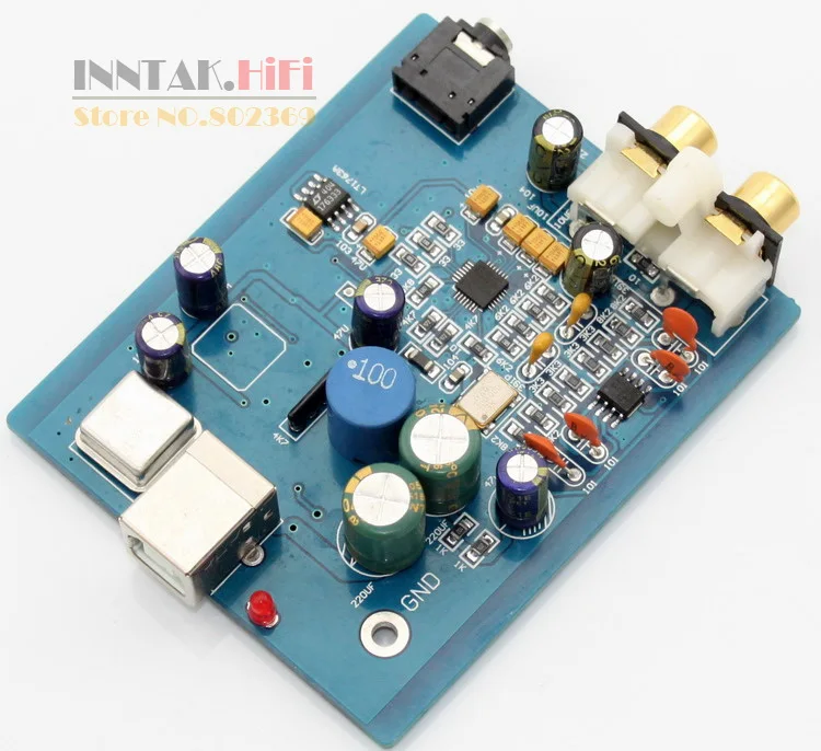 HIFI ES9018K2M SA9023 USB DAC декодер доска внешняя звуковая карта Поддержка 24Bit 92k