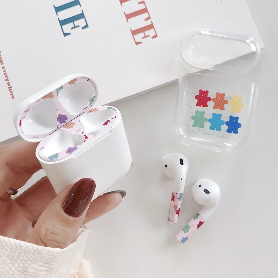A3 Для AirPods случае 3D мультяшный наушник чехол для Apple Airpods 2 забавные интимные аксессуары защитную крышку с палец кольцо ремень - Цвет: A3