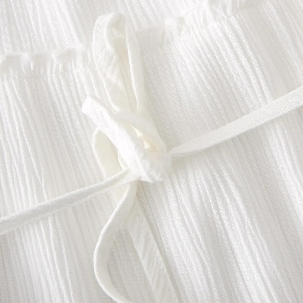 Metersbonwe шифоновое платье длинное летнее белое Vestidos De Verano женские платья из Ice Silk - Фото №1