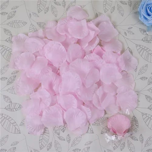 Light pink 100 шт красочные шелковые лепестки роз цветы красный искусственный цветок для свадьбы помолвки украшения День Святого Валентина Любовь события Вечерние - Цвет: Light pink